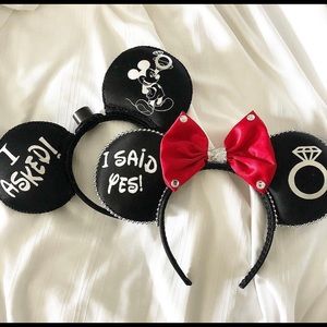 Two Disney inspired Engagement Ears